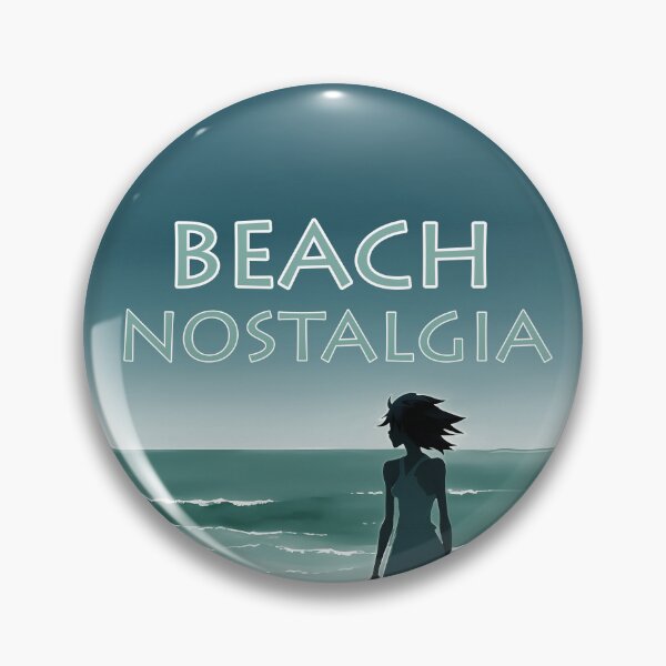 Item preview, Beach Nostalgia Reluctant to Leave Peaceful Ocean Blues - AI Art 8 of 8 designed and sold by Beachy.