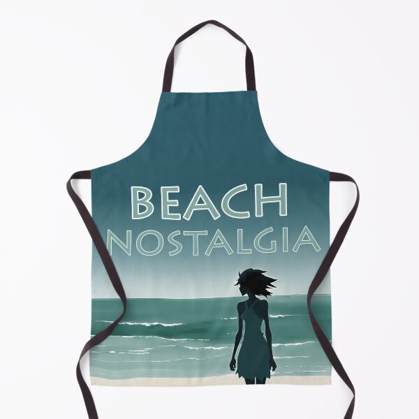 Item preview, Beach Nostalgia Reluctant to Leave Peaceful Ocean Blues - AI Art 8 of 8 designed and sold by Beachy.