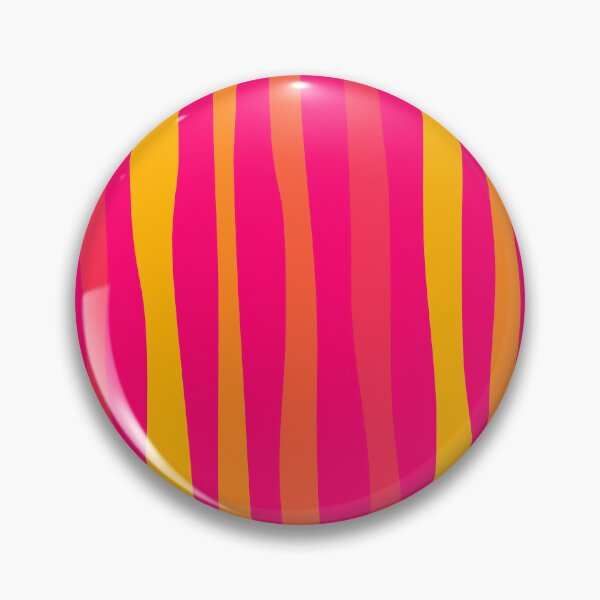 Item preview, Iconic Retro Wavy Striped Pattern in Hot Pink and Orange designed and sold by Deutschic.