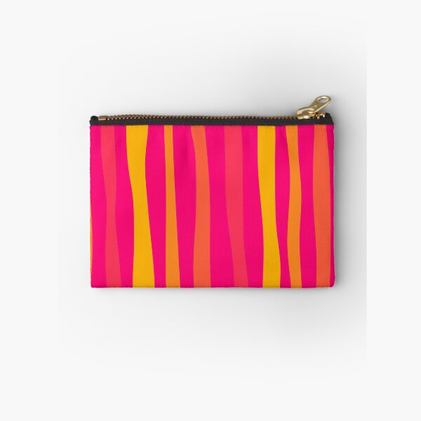 Item preview, Iconic Retro Wavy Striped Pattern in Hot Pink and Orange designed and sold by Deutschic.