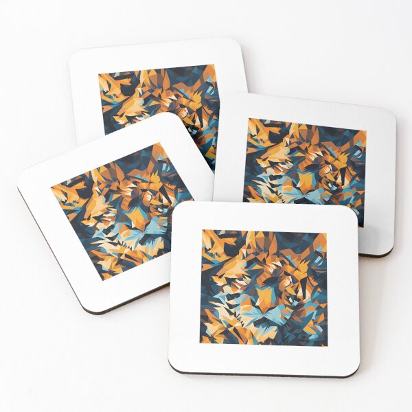 Item preview, Geometrical drawing of tiger pattern 3 designed and sold by khumpa.