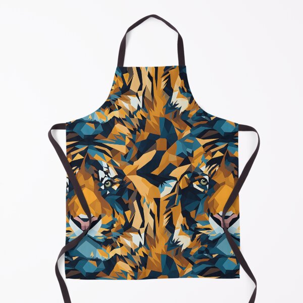Item preview, Geometrical drawing of tiger pattern 4 designed and sold by khumpa.