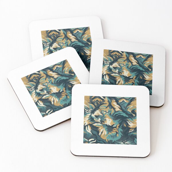 Item preview, Geometrical drawing of tiger pattern 2 designed and sold by khumpa.