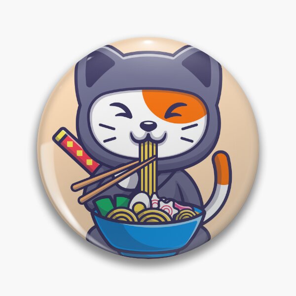 Item preview, Noodle Ninja Cat: Ramen Master! designed and sold by hjian8219.