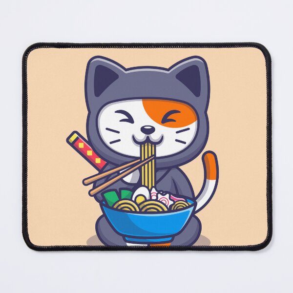 Item preview, Noodle Ninja Cat: Ramen Master! designed and sold by hjian8219.