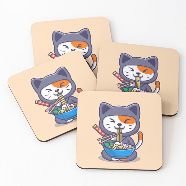 Item preview, Noodle Ninja Cat: Ramen Master! designed and sold by hjian8219.