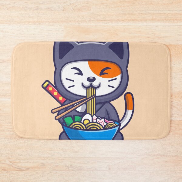 Item preview, Noodle Ninja Cat: Ramen Master! designed and sold by hjian8219.