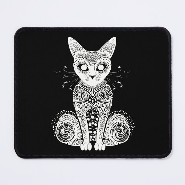 Item preview, Henna Tattoo Cat Design, Minimalistic Cat Design designed and sold by Rroliver.