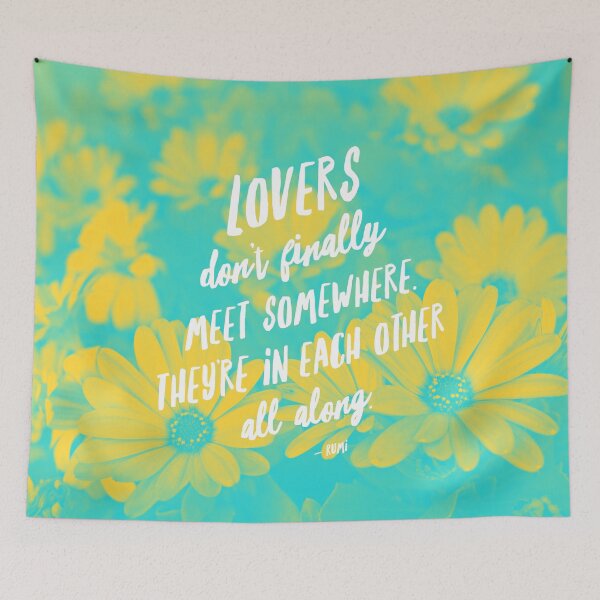 Item preview, Psychedelic Aesthetic Rumi Poem on Lovers designed and sold by Trish Dish.