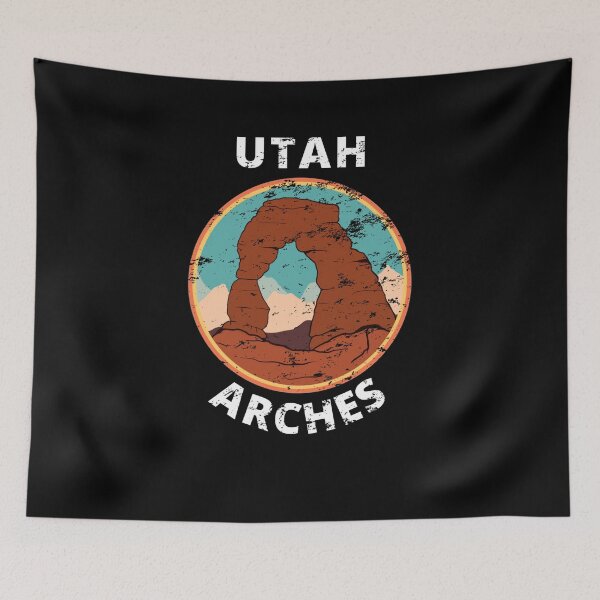 Item preview, Utah arches red rocks landscapes men women Retro Vintage designed and sold by Jeangel97.