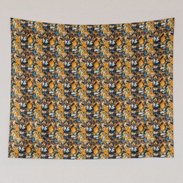 Item preview, Geometrical drawing of tiger pattern 7 designed and sold by khumpa.