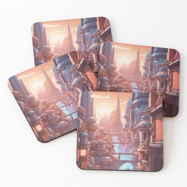 Item preview, Sci-fi City Sunset  designed and sold by Reecethebeast.