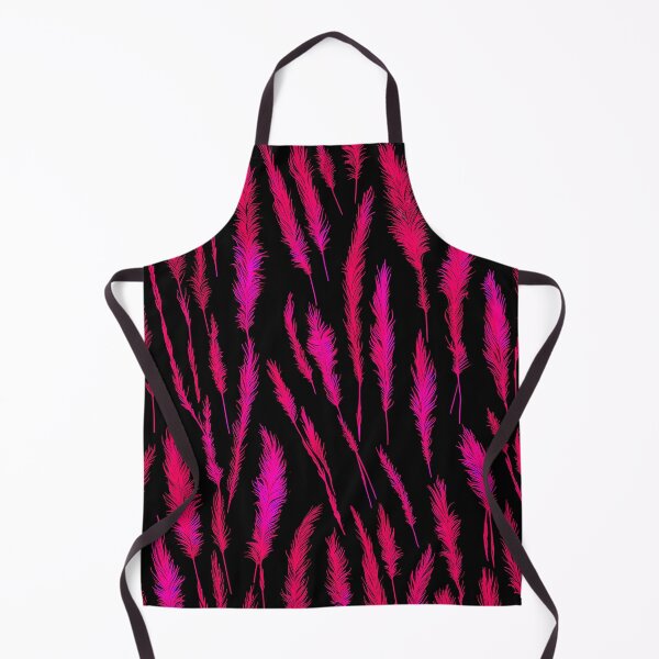 Item preview, Hot Pink Wild Grasses on Black Background designed and sold by Beachy.