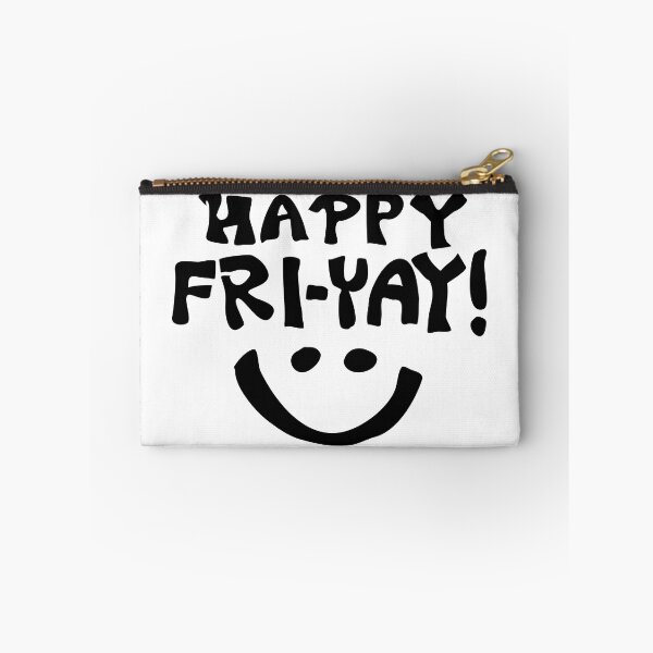 Item preview, Happy Friday (Fri-yay!) with Smile Black and White designed and sold by wordznart.