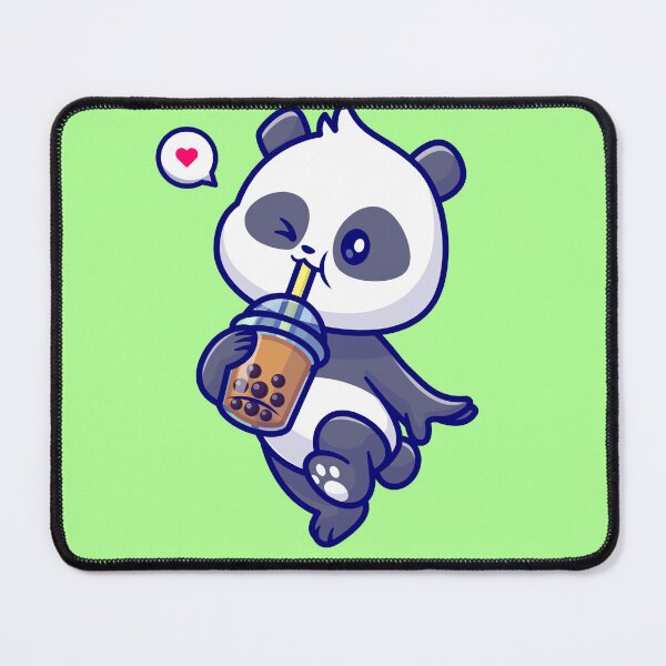 Item preview, Panda-licious Boba Adventure - Cute Panda Drinking Boba Milk Tea designed and sold by hjian8219.