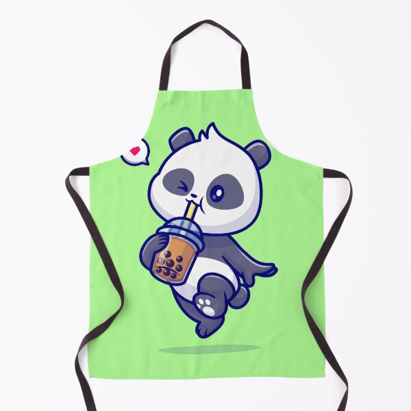 Item preview, Panda-licious Boba Adventure - Cute Panda Drinking Boba Milk Tea designed and sold by hjian8219.