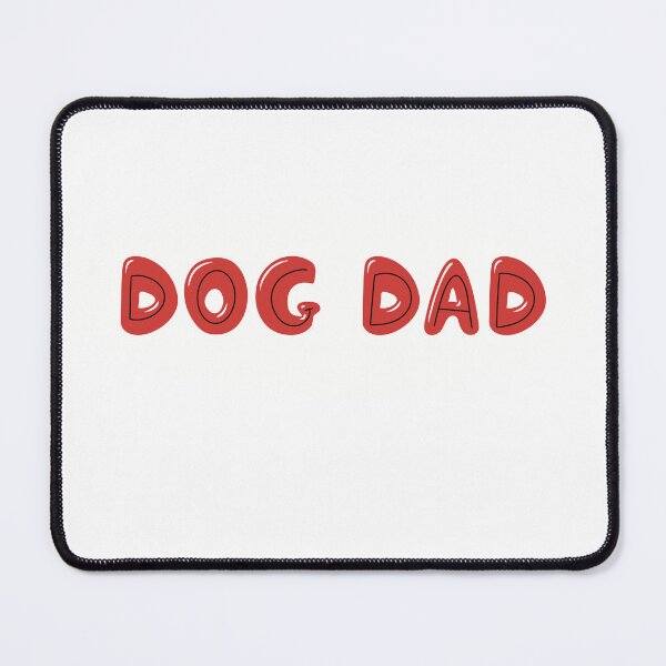Item preview, ‘Dog Dad’ Writing in Bubble Letters - Red designed and sold by GooseCafe.