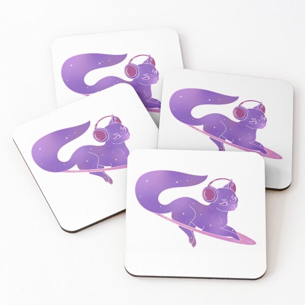 Item preview, Stellar Purr - Saturn Cat listening to music designed and sold by Michał Gralak.