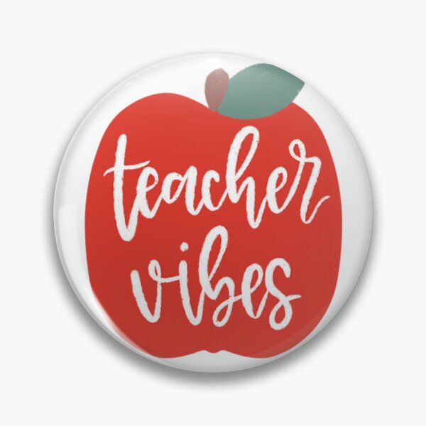 Item preview, Teacher Vibes Apple Design designed and sold by Cowgirl Calligraphy.