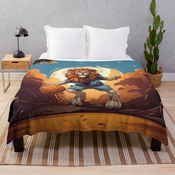 Item preview, Cartoon Lion Playing Basketball designed and sold by Jamillionaire Shop.