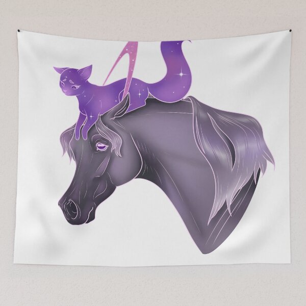 Item preview, Stellar Purr - Saturn Cat and Horse designed and sold by Michał Gralak.