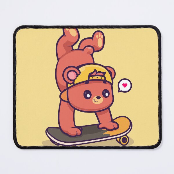 Item preview, Cute Bear Skateboarding - Adorable designed and sold by hjian8219.