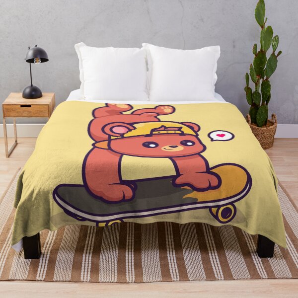 Item preview, Cute Bear Skateboarding - Adorable designed and sold by hjian8219.