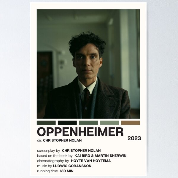 Item preview, Oppenheimer (2023) Movie Poster designed and sold by YellowishCat15.