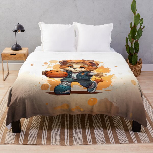 Item preview, Cute Cartoon Lion Playing Basketball designed and sold by Jamillionaire Shop.