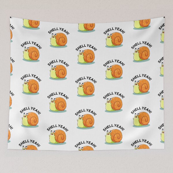 Item preview, Funny Snail Puns - Shell Yeah designed and sold by punnybone.