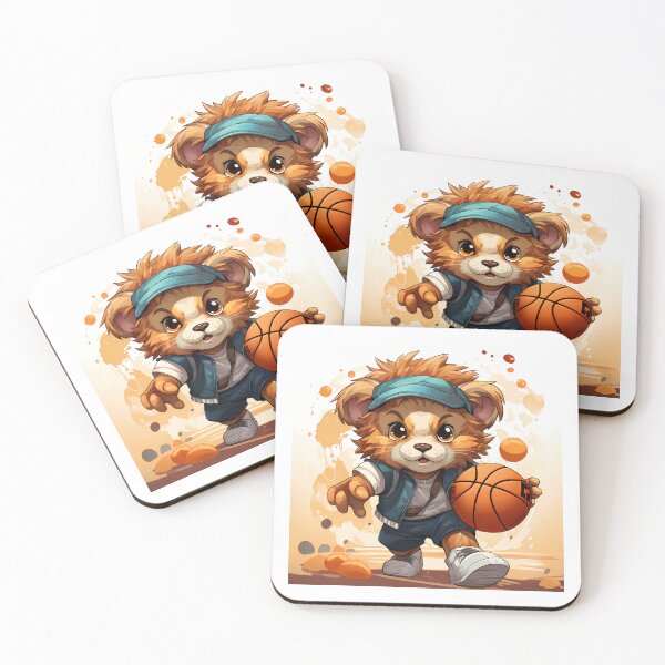 Item preview, Cute Cartoon Lion Playing Basketball designed and sold by Jamillionaire Shop.