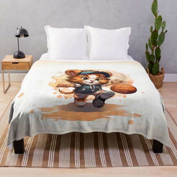 Item preview, Cute Cartoon Lion Playing Basketball designed and sold by Jamillionaire Shop.
