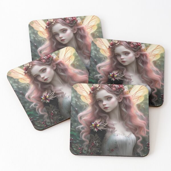 Item preview, Wary Tales Pink Black Fairy designed and sold by WaryTales.