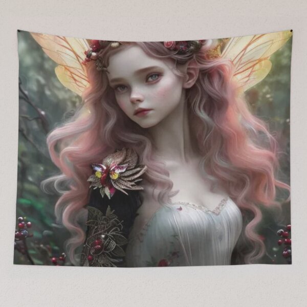 Item preview, Wary Tales Pink Black Fairy designed and sold by WaryTales.