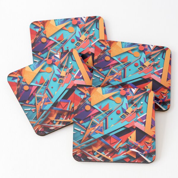 Item preview, Exploring Symmetry and Color Combinations in Geometric Patterns Design designed and sold by CyberCollective.