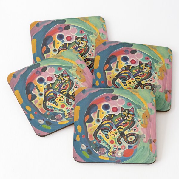 Item preview, The Abstract Rainbow Cat designed and sold by ArthurVandelay.