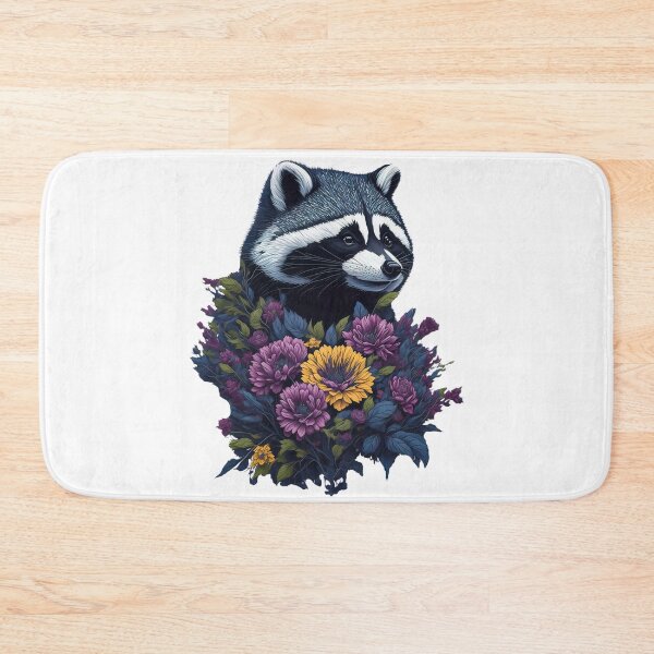Item preview, Floral Raccoon designed and sold by Magic-almix.
