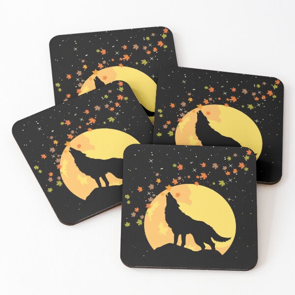 Item preview, Mystic Autumn Moonlit Howling Wolf designed and sold by LOT7Clothing.