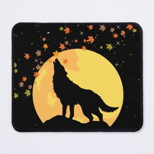 Item preview, Mystic Autumn Moonlit Howling Wolf designed and sold by LOT7Clothing.
