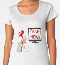 Fun cartoon Sticker & roses Women's Premium T-Shirt