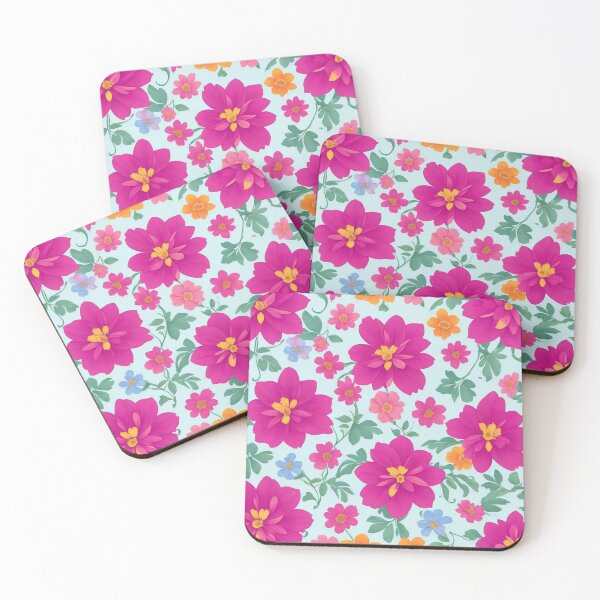 Item preview, Pink flowers pattern designed and sold by ElderWisdom.