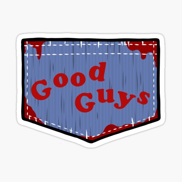 Good Guys bloody patch Sticker by HeichousArt