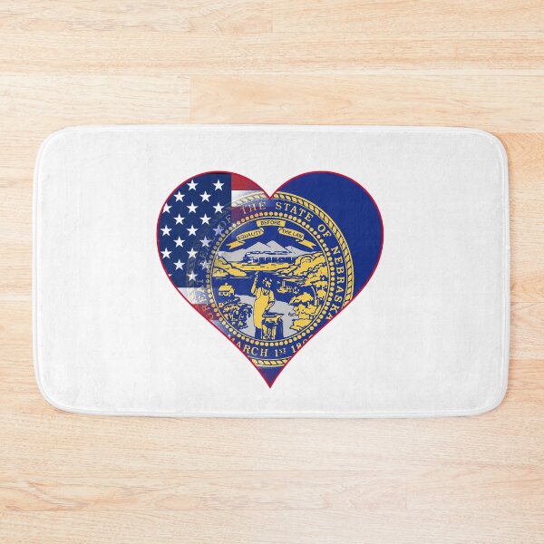 Item preview, State of Nebraska Flag and American Flag Fusion Design designed and sold by Gsallicat.