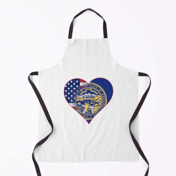 Item preview, State of Nebraska Flag and American Flag Fusion Design designed and sold by Gsallicat.