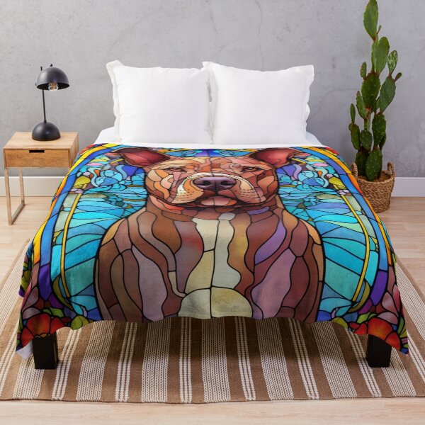 Item preview, Stained Glass Pittie (3) designed and sold by Pittie Dog Club.