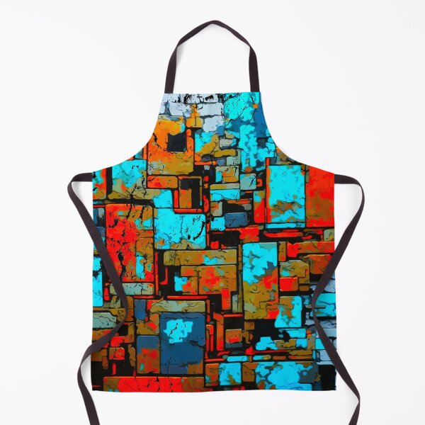 Artikelvorschau, Grunge blockiges abstraktes Blau, Rot, Lila, Rost, elektrisch, Vintage-Design entworfen und verkauft von marvin barth.