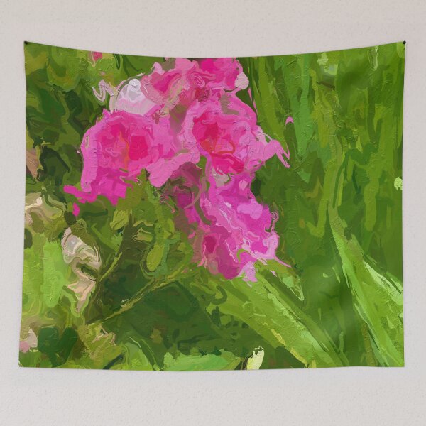 Aperçu de l'œuvre Beaux-arts avec des fleurs roses et blanches créée et vendue par LisaMPierce1990.