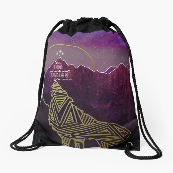 Only you can decide what breaks you Drawstring Bag