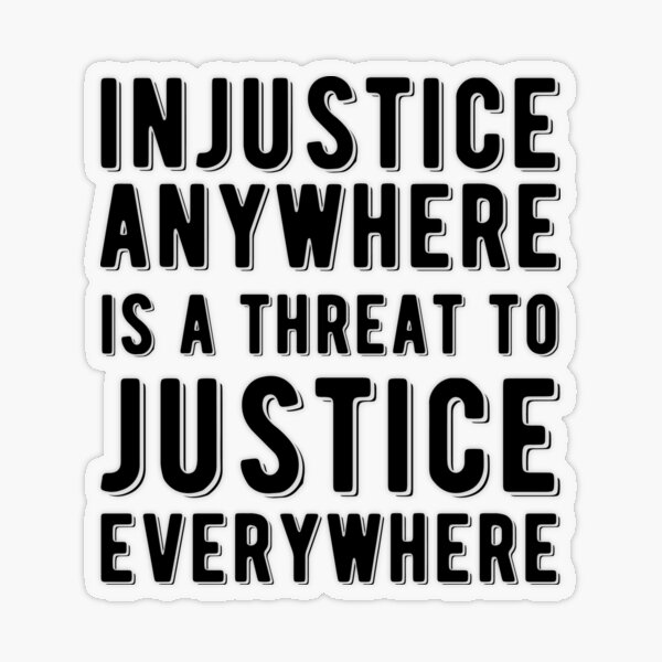 Item preview, Injustice Anywhere I A Threat To Justice Everywhere | Civil Rights | Black History designed and sold by UrbanApparel.