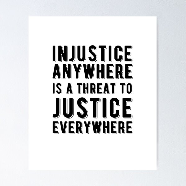 Item preview, Injustice Anywhere I A Threat To Justice Everywhere | Civil Rights | Black History designed and sold by UrbanApparel.